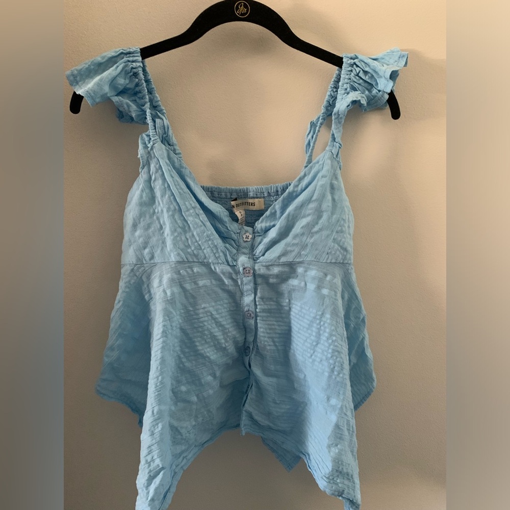 Urban Outfitters small flowy blue top